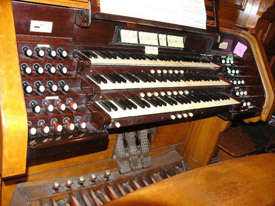 Saint Patrick's Church Organ Keyboard